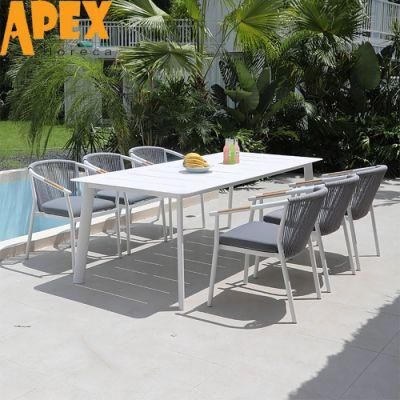 Outdoor Plywood Aluminum Frame Table Chair Portable Waterproof Furniture Set