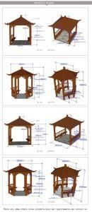 Outdoor Aluminum Alloy Waterproof Pergola Pavilion