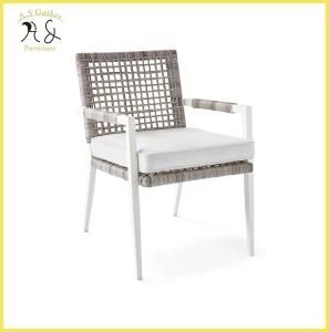 External Outdoor Restaurant Aluminum Rattan Dining Chair