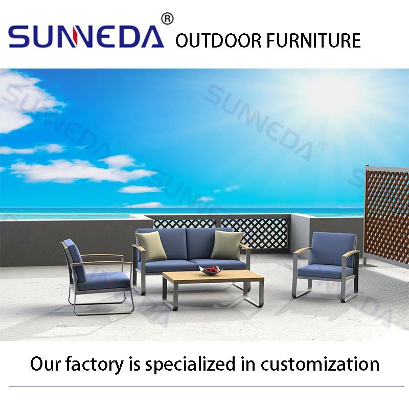 Aluminum Waterproof Modern Outdoor Furniture Garden Furniture Outdoor Sofa Set