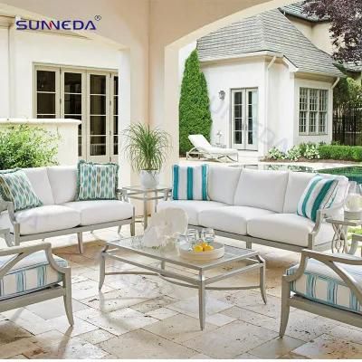 Simple European Patio Sofa Set with High Density Sponge