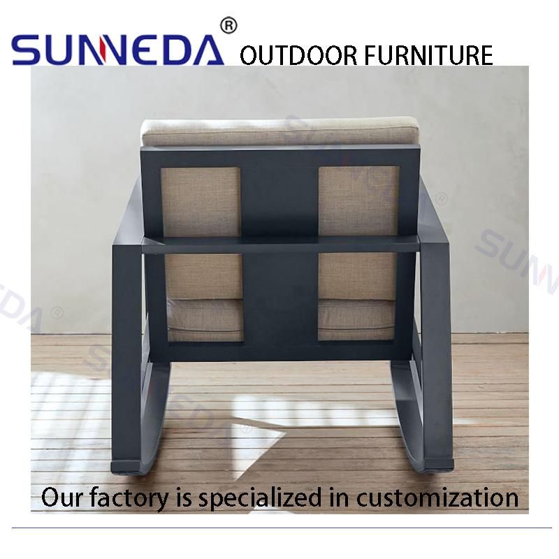 Hot Selling Modern Style Aluminum Alloy End Tables and Tarpaulin Cushions