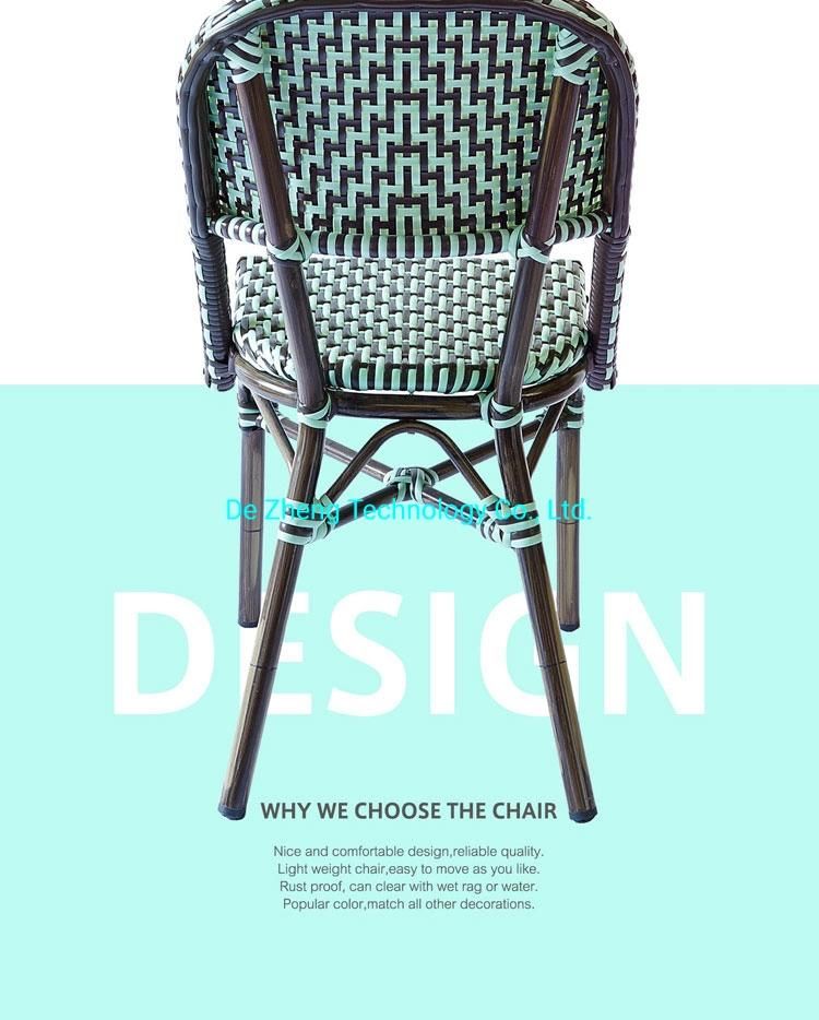 Street Outside Commercial Outdoor Leisure Patio Cane Garden Arm Chair