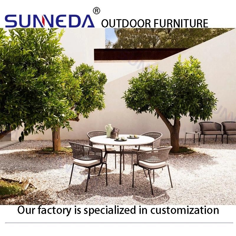 Outdoor Rope Furniture Balcony Set Comfortable Cafe Chair Rope Chair