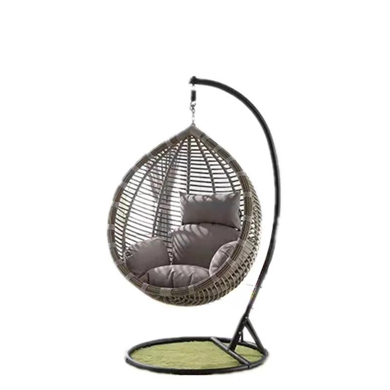 Outdoor Hotel Terrace Rattan Warter Dropped Wicker Hanging Swing Chair