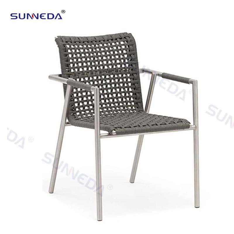 Outdoor Garden Hotle Patio Aluminium Chairs Dining Chair Sets Metal Outdoor Sofa Foshan Modern Rattan/Wicker Garden Custom Furniture Set