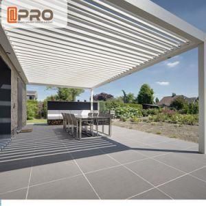 Adjustable Aluminum 5X5m System Waterproof Outdoor Louvre Pergola