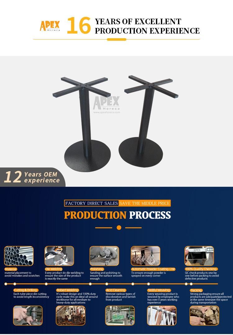 Modern Furniture Iron Dining Table Base Coffee Restaurant Table Leg