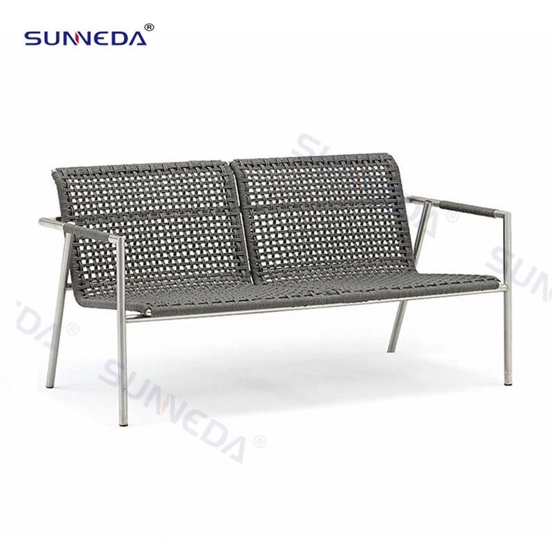 Outdoor Garden Hotle Patio Aluminium Chairs Dining Chair Sets Metal Outdoor Sofa Foshan Modern Rattan/Wicker Garden Custom Furniture Set