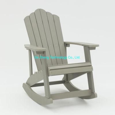 High Quality Beach Plastic Wood Balcony Rocking Chair Outdoor Adirondack Rocking Chair