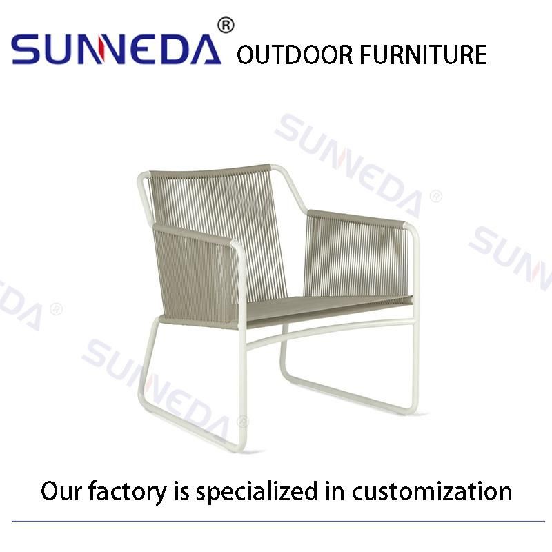 Ecological Design Leisure Bistro Studio Picnic Hotel Outdoor Armchair All - Weather Suitable Set for Balcony Garden Courtyard Indoor and Outdoor Decoration