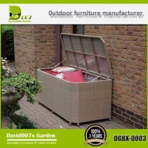 Outdoor Aluminium PE Rattan Wicker Furniture Garden Storage Box