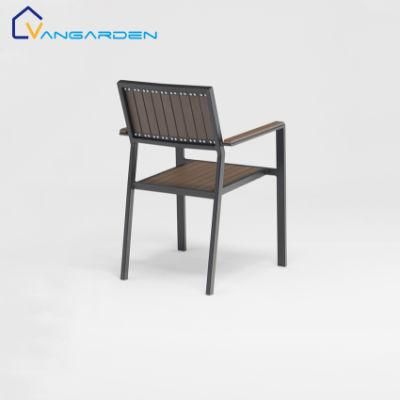 All Aluminum Chair Outdoor Garden Patio Comercial Cafe Stacker Chair