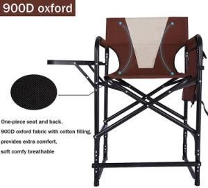 Portable Beach Camping Steel Fishing Oxford Director Chair for Leisure