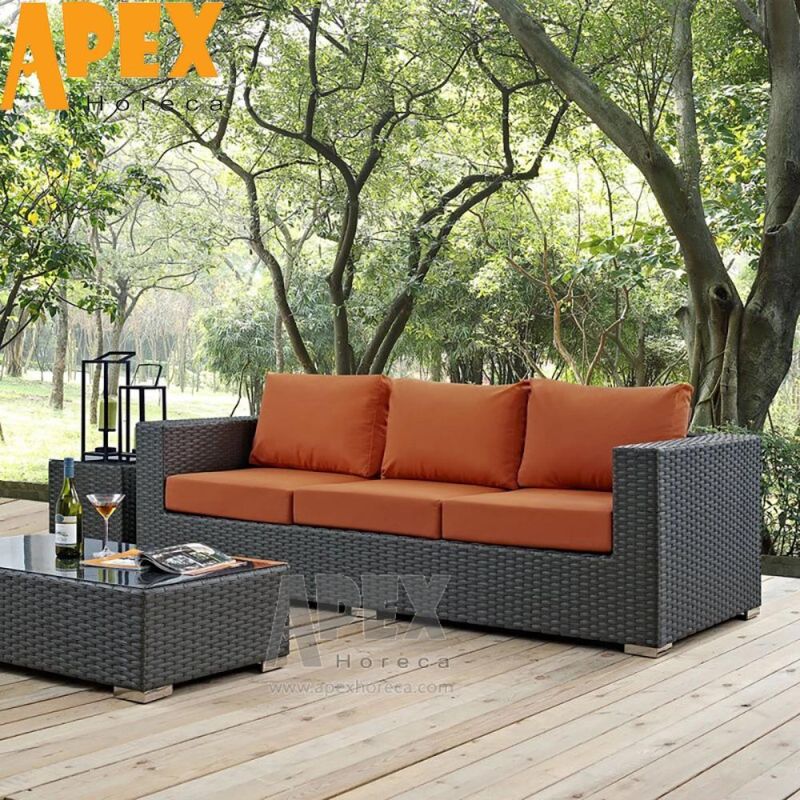 Factory Wholesale Outdoor Furniture Set Rattan Sofa Waterproof Comfortable