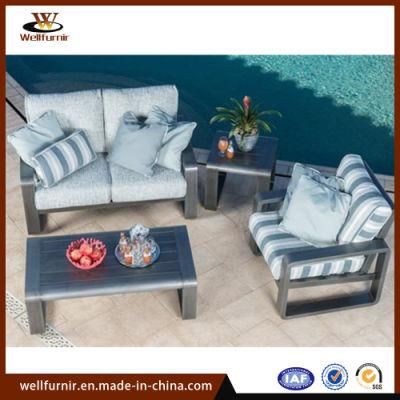 2018 Outdoor Aluminum Furniture Garden Sling Lounge Sofa Set (WF070019)
