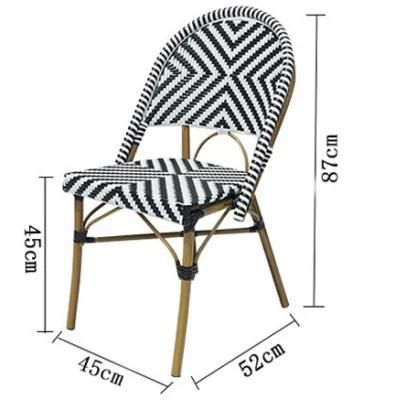 Amazon Hot-Selling Hotel Cafe Restaurant Balcony PE Rattan Chair