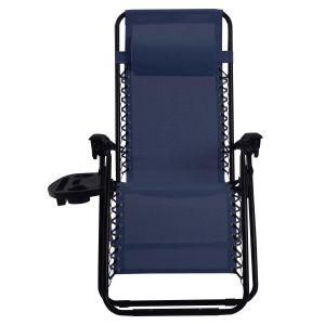 Outdoor Leisure Folding Lounge Garden Chair with Armrest