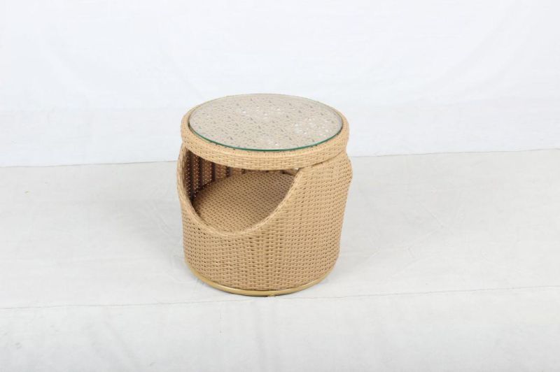 Outdoor Furniture Modern Metal Steel Round Coffee Side Table for Patio