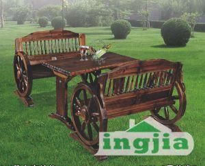 Antiqued Classical Wood Outdoor Patio Dining Garden Furniture (JC-Y016T)