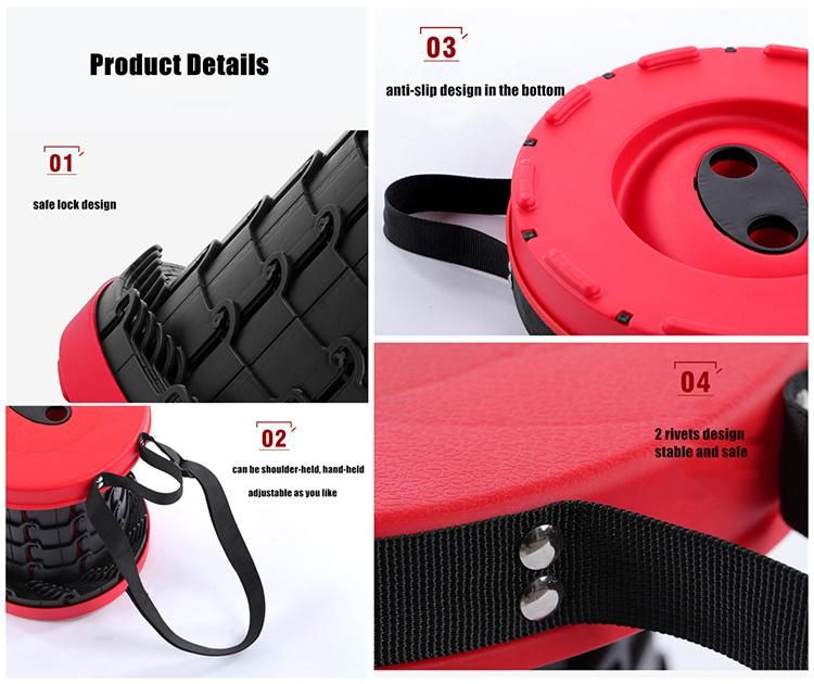 Manufacturer Wholesale Strong Outdoor Portable PP Telescopic Folding Stool