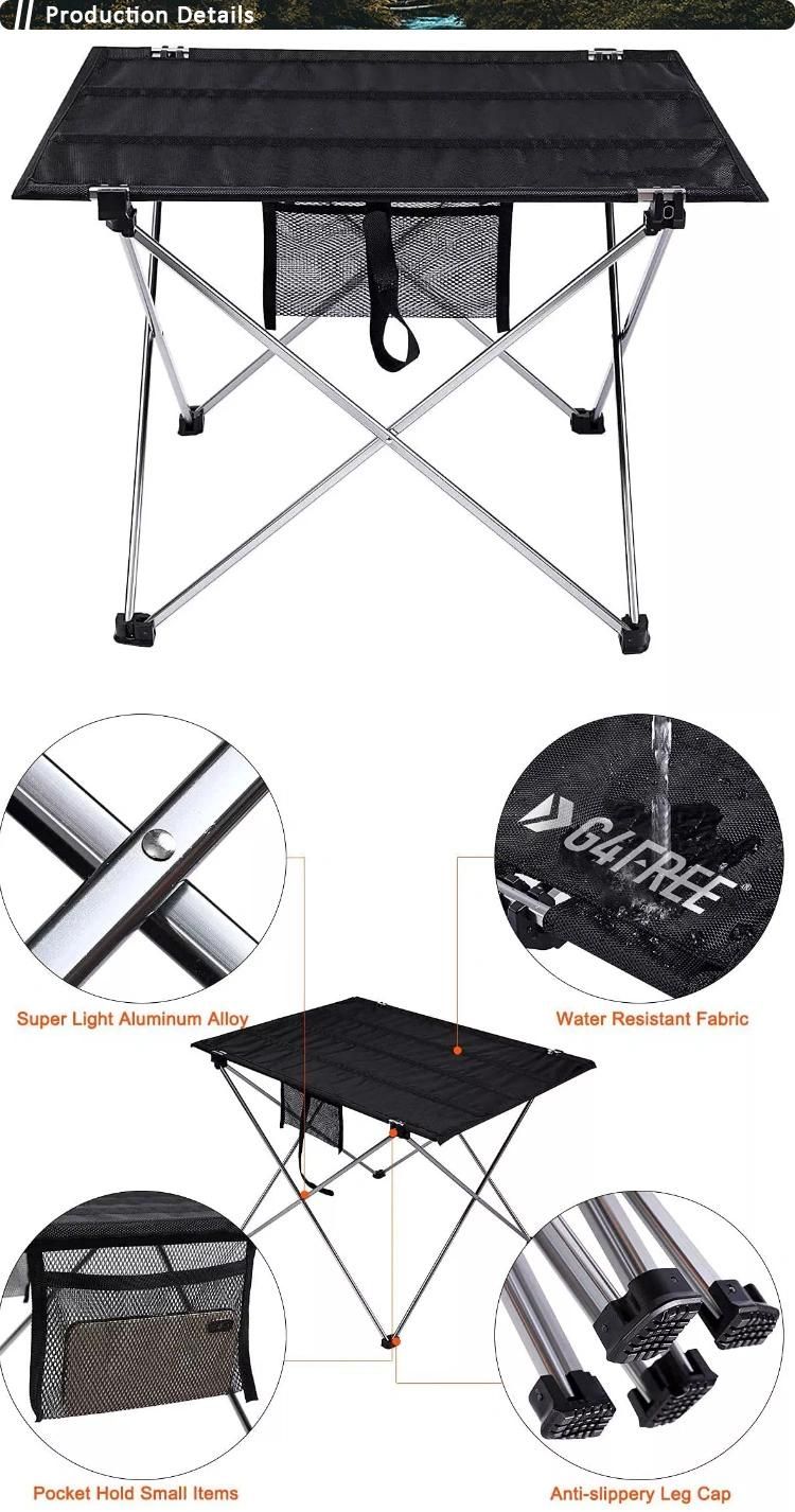 Outdoor Camping Table Portable Foldable Desk Furniture Computer Bed Ultralight Portable Camping Table