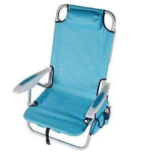 5 Position Folding Bed Beach Chair with Backpack