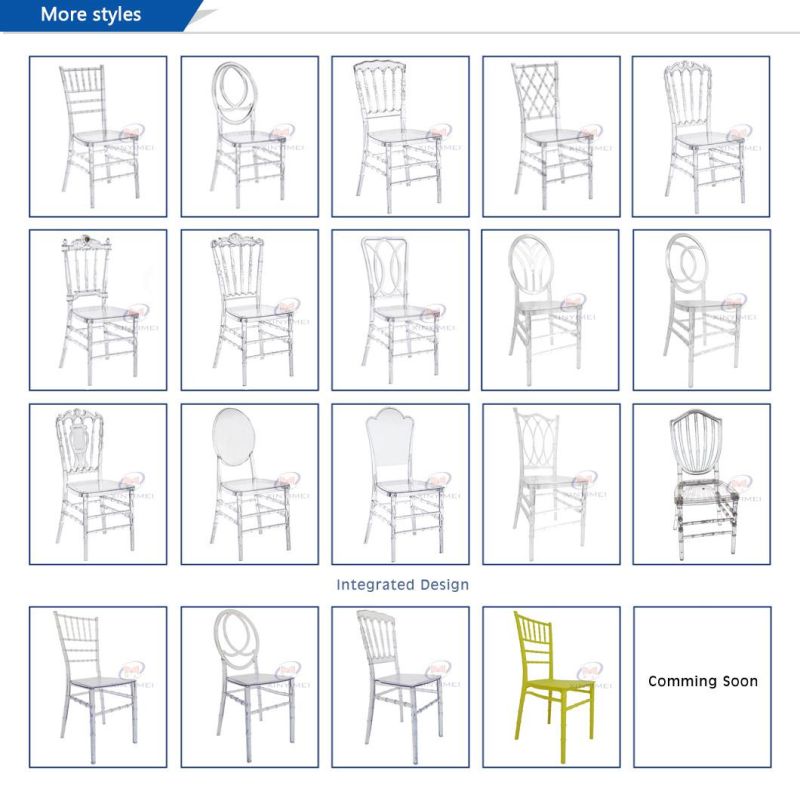 Popular Hotel Furniture Clear Wedding Resin Tiffany Chair