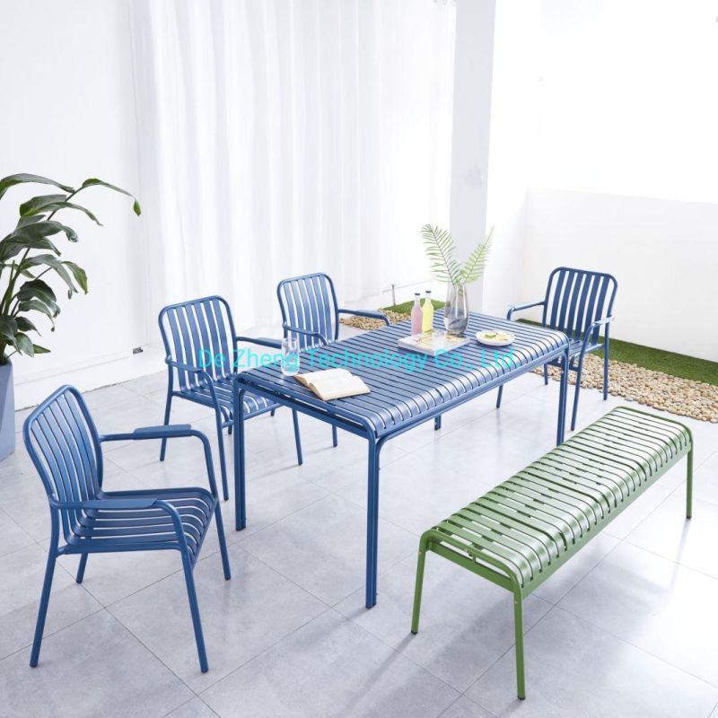 Commerical Outdoor Furniture Patio Aluminum Dining Table for Contrac Hotel Designer