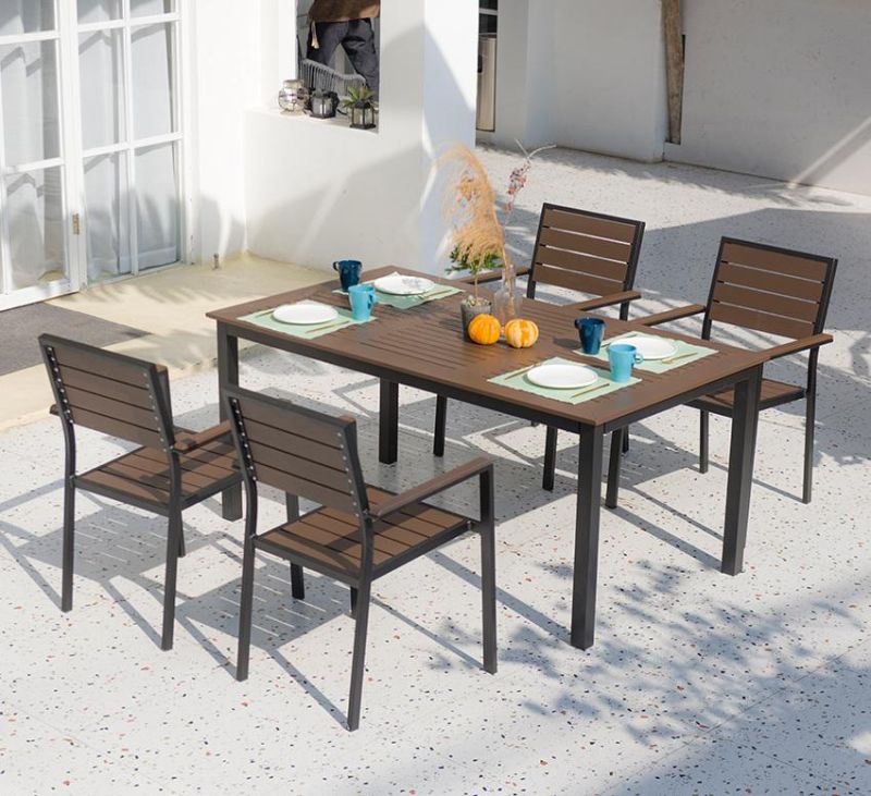 Hot Sale Powder Coated Aluminum Outdoor Patio Garden Set Furniture