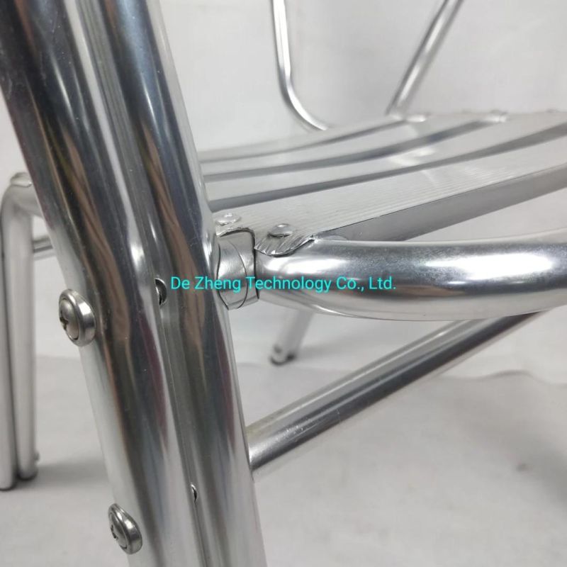 Wholesale Stock High Quality Outdoor Aluminum Patio Stackable Bistro Restaurant Dining Chair