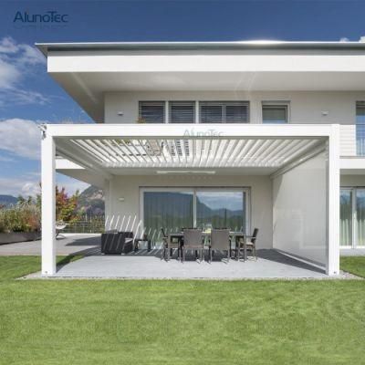 Adjustable Louver Motorized Aluminum Pergola with LED Light