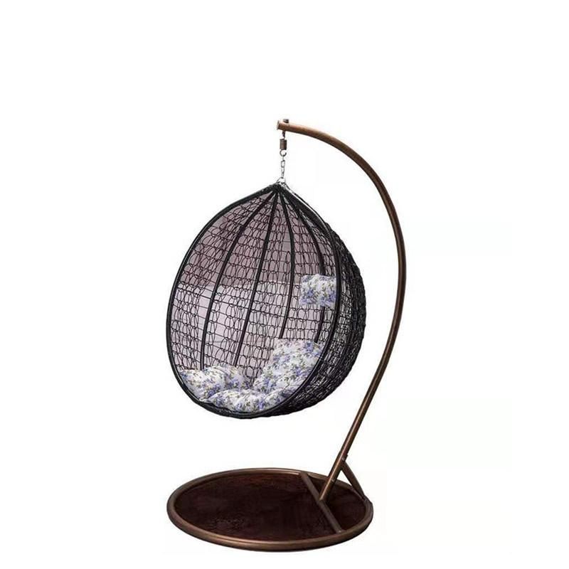Outdoor Garden Hanging Warter Dropped Wicker Headrest Leisure Swing Chair