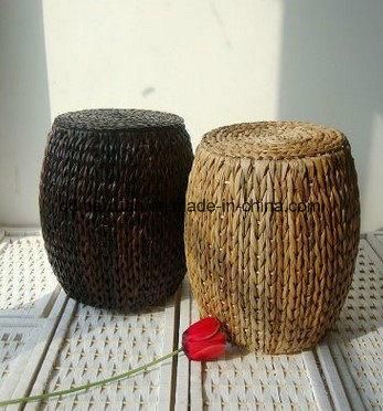 Cane Makes up Straw Tatami Drum Pier in Shoes Stool Sit Mound Sits Stool Wood Bench Wooden Stool (M-X3631)