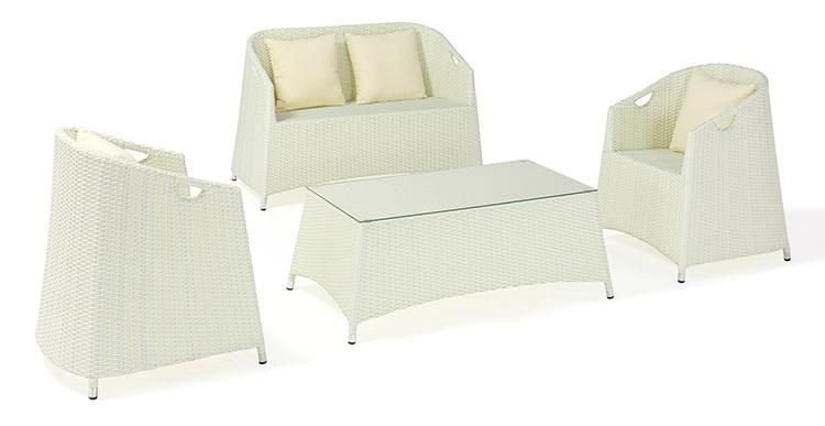 Stackable Space Saving Outdoor Rattan Sofa Set