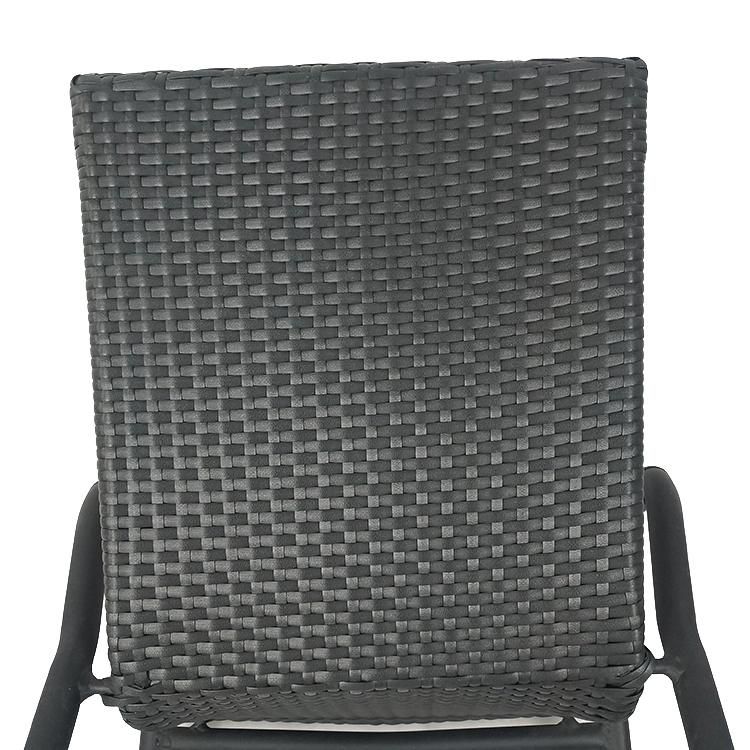 Waterproof Commercial Cafe Dining White Contemporary Modern Outdoor PE Rattan Dining Furniture