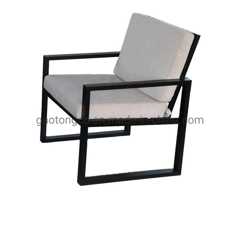 Aluminum Profile Outdoor Sofa Furniture White Color Leisure Outdoor Sofa Sets