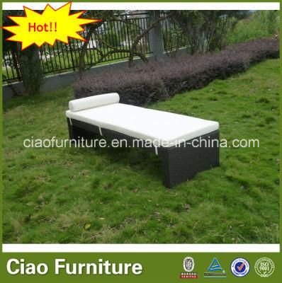 Patio Used Single Rattan Sun Bed CF812