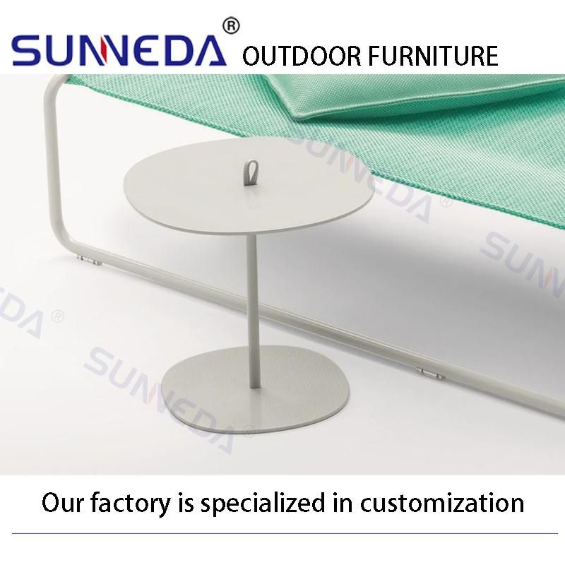 Outdoor Modern Design Presentable Leisure Simple Stainless Steel Sunlounger