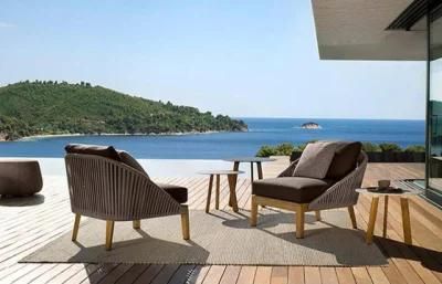 Modern Home Hotel Furniture Sofa Set Customized Italian Design Single Sofa Outdoor Garden Rattan Leisure Sofa Outdoor Chair