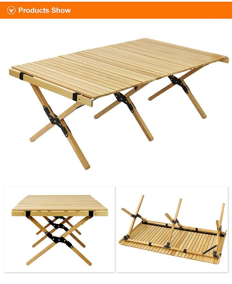 Garden Furniture Wooden Folding Table Camping Foldable Table