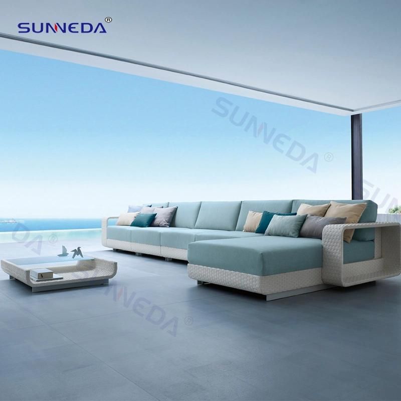 Modern Rattan Leisure Hotel Sofa Aluminum Outdoor Garden Chair