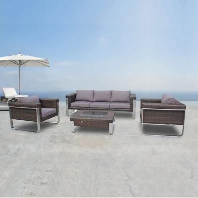 Wicker Porch L Shape Modern Aluminum Hotsale Patio Furniture Outdoor PE Rattan Garden Sofa Set