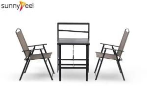 Outdoor Furniture Gardn Backyard Set Reading Table with Folding Chair