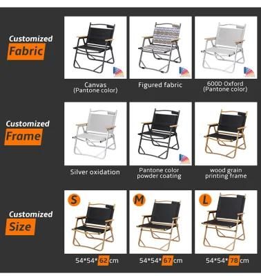 Outdoor Aluminum Camping Chair Beach Folding Chair Foldable for Hiking Fishing