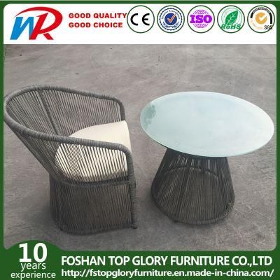 PE Rattan Outdoor Furniture Tea Table and Chair Set