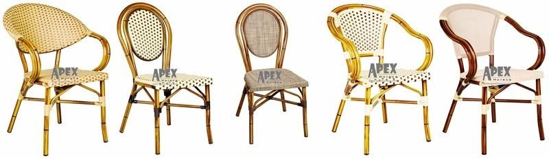 Patio Outdoor Furniture Hotel Dining Bamboo Look Chairs