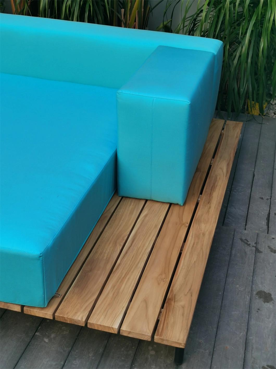 Modern Garden Patio Hotel Home Outdoor Furniture Wooden Beach Chair Sun Lounger Sunbed