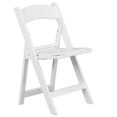 Wholesale Wedding Party Events White Resin Folding Wimbledon Chair