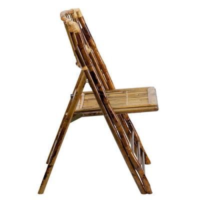 Extra Seat Support Bamboo Folding Chair